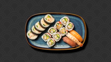 Kokumi Just Me sushi menu med udvalg af sushi hos sushi restaurant i Næstved