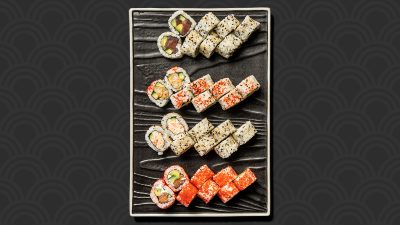 Maki menu med udvalg af maki sushi hos sushi restaurant i Næstved