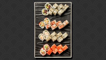 Maki menu med udvalg af maki sushi hos sushi restaurant i Næstved