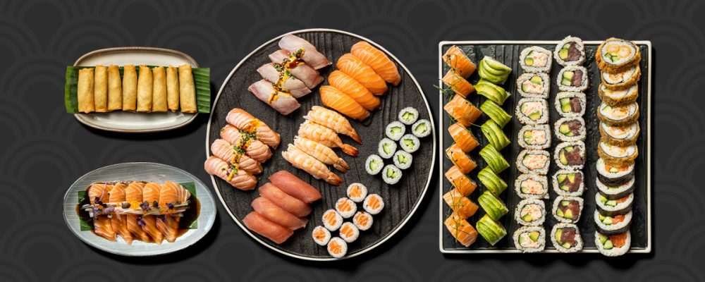 Kokumi Sushi party menu med udvalg af sushi hos sushi restaurant i Næstved
