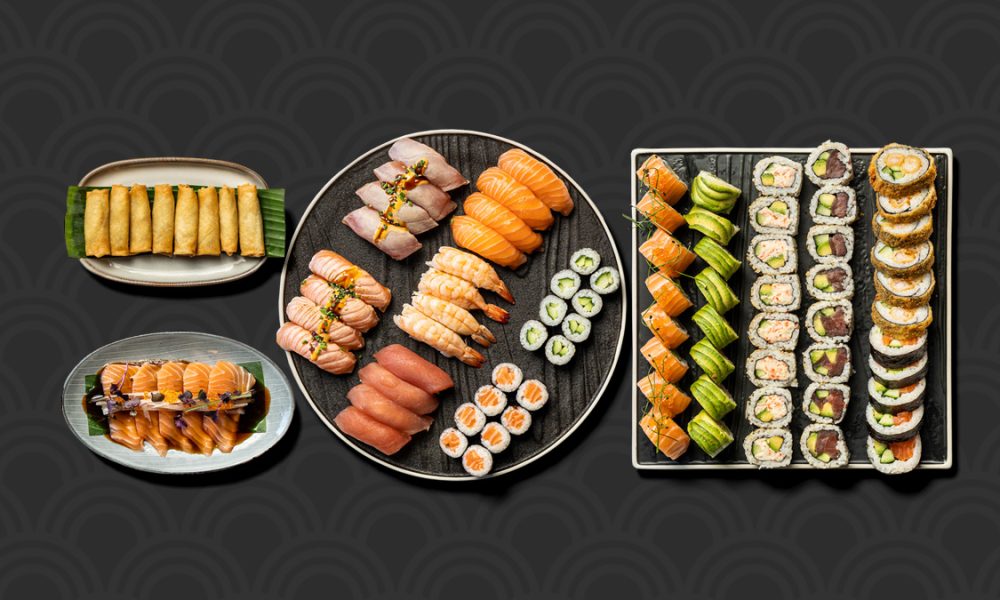 Kokumi Sushi party menu med udvalg af sushi hos sushi restaurant i Næstved